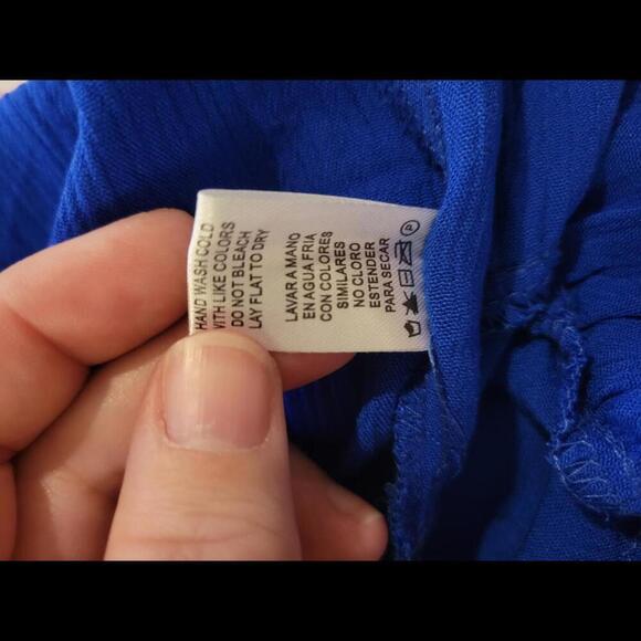 NWT Boutique Culture Code blue tiered kmee length dress - Picture 6 of 6